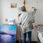 Alison Tyldsley in her studio 2018